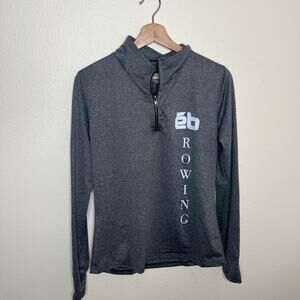 ethoblue Gray Quarter Zip Rowing Pull Over Medium